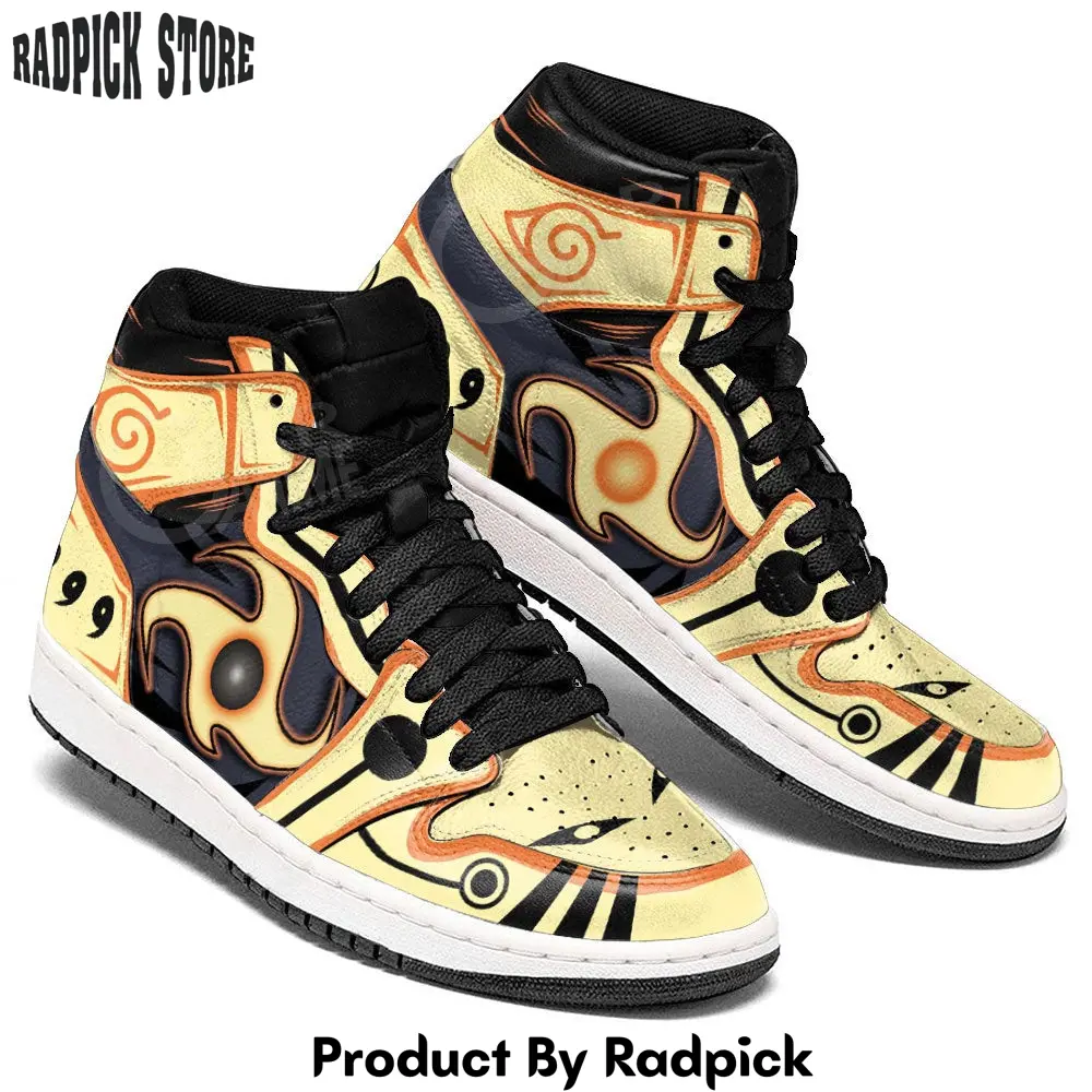 Uzumaki bijuu rasenshuriken air jordan high top sneakers anime mn18  rp0354303